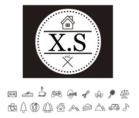 XS Initial Logo for your startup venture
