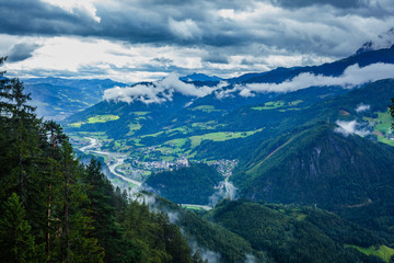 Fototapeta na wymiar Alps mountins view