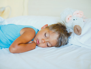 Cute boy sleeping
