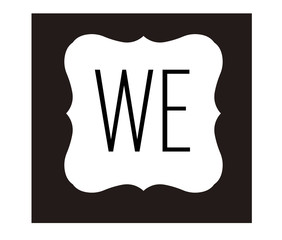 WE Initial Logo for your startup venture