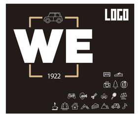 WE Initial Logo for your startup venture