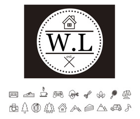 WL Initial Logo for your startup venture