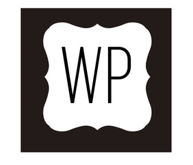 WP Initial Logo for your startup venture