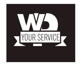 WP Initial Logo for your startup venture