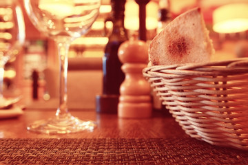 view of the restaurant warm toning