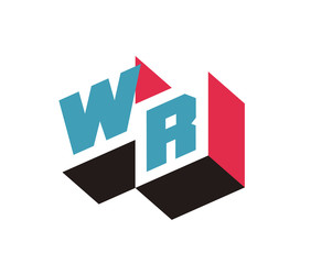 WR Initial Logo for your startup venture