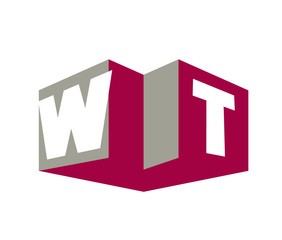 Fototapeta premium WT Initial Logo for your startup venture