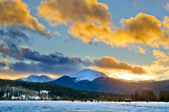 Byers Peak at Sunset