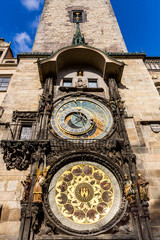 Exterior views of buildings in Prague