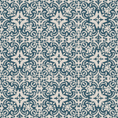 Seamless worn out antique background 096_round curve kaleidoscope