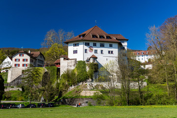 Fototapeta na wymiar Castle Biberstein in the canton of Aargau