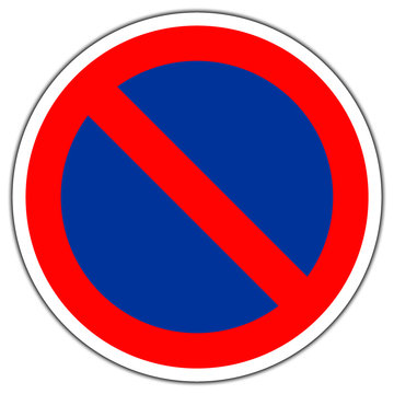 Panneau routier en france: Stationnement interdit
