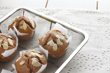 Cup cake of cocoa filled.