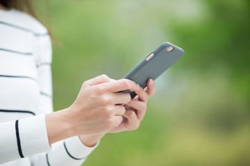 woman use smart phone