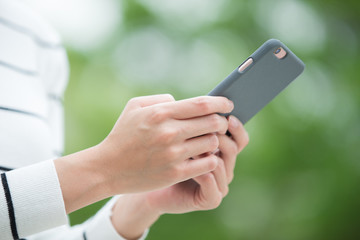 woman use smart phone