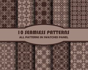 vector set of geometric patterns for design