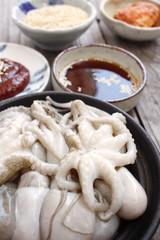 Sannakji octopus korean food