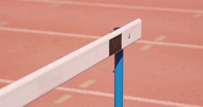 View of hurdle for race