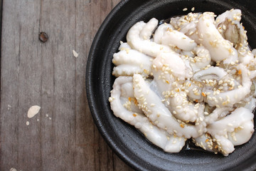 Sannakji octopus korean food