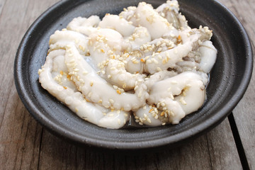 Sannakji octopus korean food