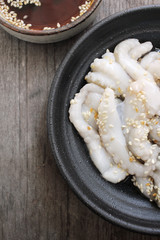 Sannakji octopus korean food