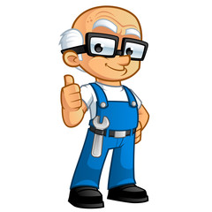 Fototapeta premium Trabajador con amplia experiencia