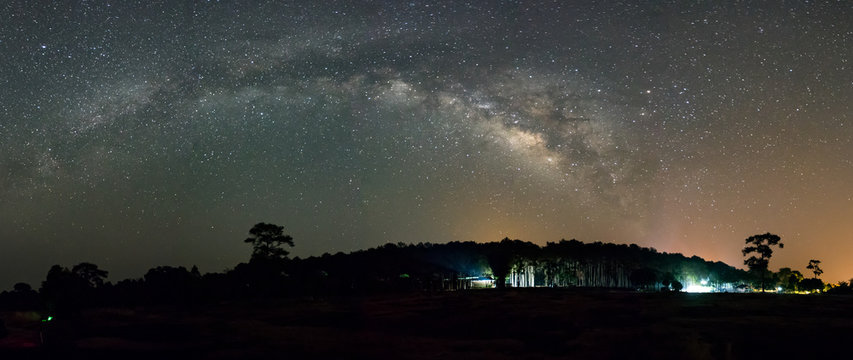 Milky Way over foreast