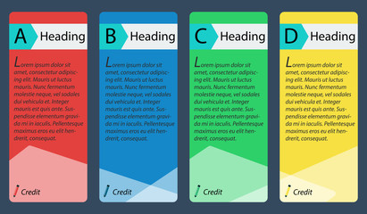 Business info graphic presentation element template