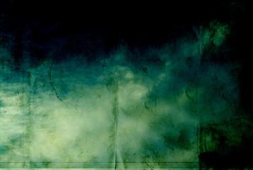 Grunge paper texture - green watercolor background