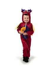 little boy wearing a halloween costume