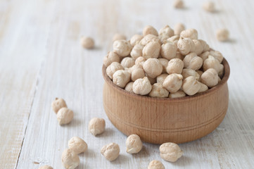 Chick-pea, chickpeas. Food photography.