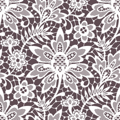 White Lace. Seamless Pattern.