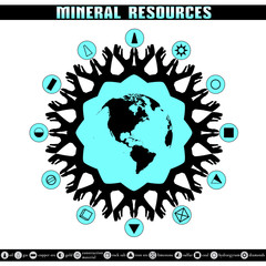 Earth Day. Destruction of mineral reserves. Infographics. Ecological problems. The depletion of the Earth's resources.