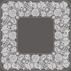 Square Lace Frame.