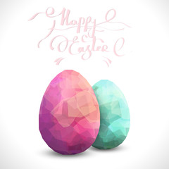 Happy Easter Background with eggs