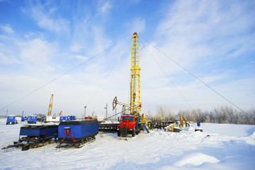 The installation  major repairs oil wells of the winter .