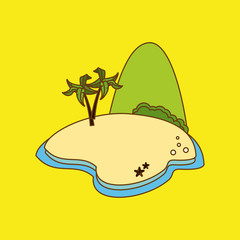 Icon of vacations design, vector illustration