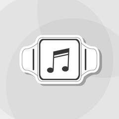 Icon of Smart watch design, vector illustration