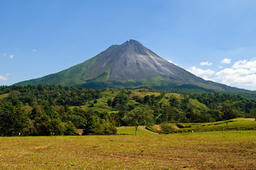 Typical dormant volcano: Arenal volcano (Costa Rica, La Fortuna).