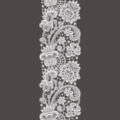White Lace. Seamless Pattern.