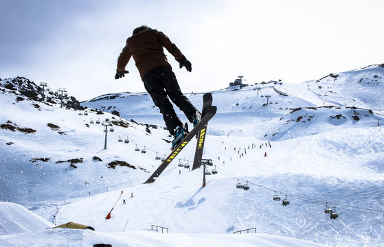 Snowboarder and Ski Ticks