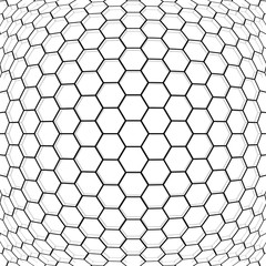 Hexagon abstract background.
