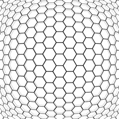Hexagon abstract background.