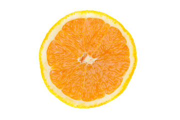 orange slice isolated on white background