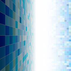 Blue mosaic copyspace.