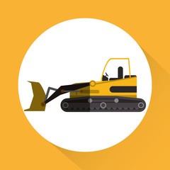 icon of under construction , editable graphic, industrial transport machine concept