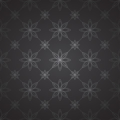 Dark floral pattern. 
