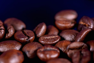 Black coffee beans