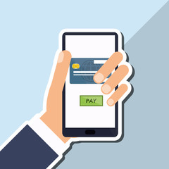 Payment vector design, editable graphic