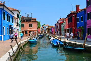 Naklejka na ściany i meble Isola di Burano, Venezia (Venice, Italia)